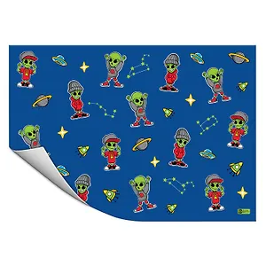 Клеенка для уроков труда "ХИП-ХОП ПРИШЕЛЬЦЫ" 500*700мм, ПВХ 130мкм, подвес