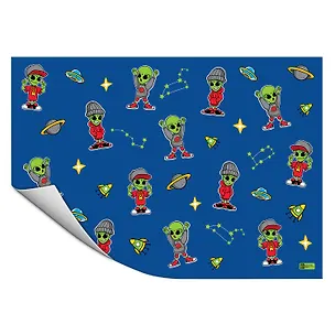 Клеенка для уроков труда "ХИП-ХОП ПРИШЕЛЬЦЫ" 500*700мм, ПВХ 130мкм, подвес 2969584