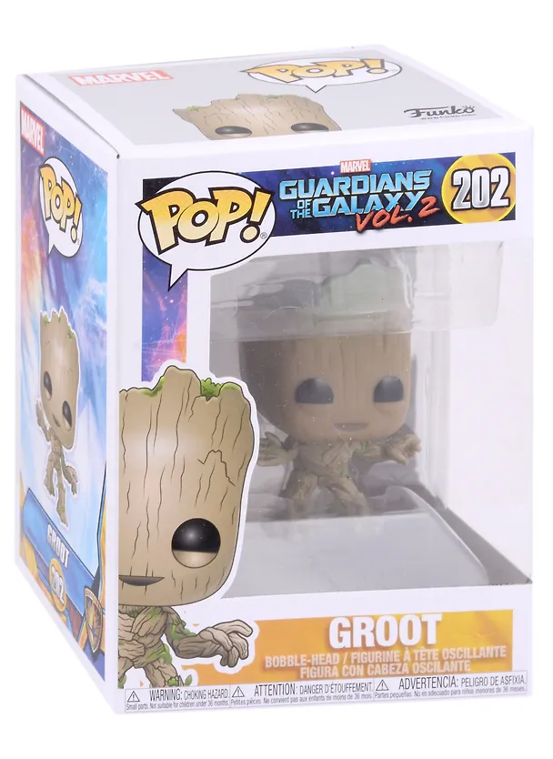 Фигурка Funko POP! Bobble arvel Guardians Of The Galaxy 2 Groot (202) 2984480 — 2