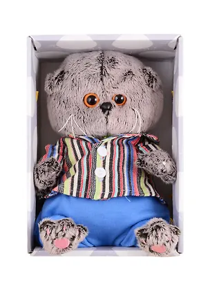 Игрушка мягкая Budi Basa, Басик BABY в полосатом пиджаке (20 см) (BB-062) 2834859