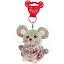 Брелок Мышка с мехом (текстиль) (9 см) (12-01644-001) — 2727879 — 1
