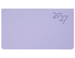 Планинг дат. 2027г. 64л "Soft Touch" нежный лавандовый, карманный, иск.кожа, интегр.переплет, тонир.блок, скругл.углы, ляссе, инд.уп 3173949