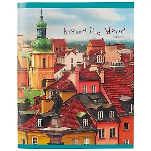Тетрадь в клетку Unnika, "Европейские каникулы", 80 листов, в ассортименте
