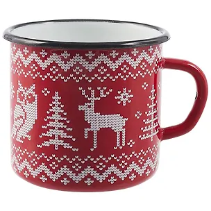 Кружка «Вязаные олени», красная, 400 мл 2764474
