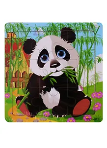 Развивающая рамка Панда, дерево, 15х15 см WZP-212