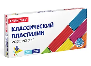 Пластилин 06цв 96гр "Basic", к/к, ErichKrause