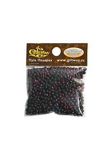 Деревянные бусины Круглые бордовые (00009498) (4мм) (упаковка)