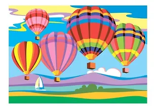 Набор для творчества. Картина по номерам "Воздушные шары" 2940248