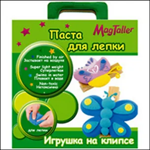 Набор для творчества, Mag Taller, Паста для лепки "Игрушка на клипсе", коробка 2316426