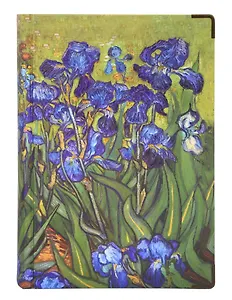 Книга для записей А5 248л "Ван Гог. Ирисы" тверд.обл., цв.срез, 120г/м2, ассорти
