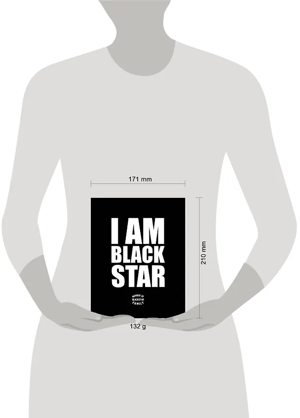 Тетрадь общая «I am Black Star. Member of Black Star Family», 48 листов в клетку, А5 - Black Star 241340 — 3