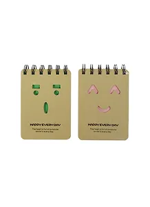 Блокнот А7 "Happy every day" (Смайлик) спираль, ассорти, Haich