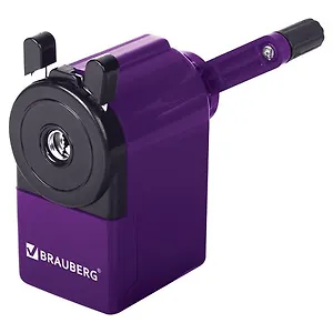 Точилка механическая "JET", металлический механизм, корпус фиолетовый