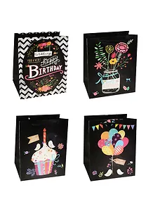 Пакет подарочный бумажный А5 18*23*10 "Color burthday", нейтр., мат. ламинат, Kairui