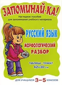 Русский язык.Морфологический разбор:Для учащихся 3-5классов. Наглядное пособие. — 2152140 — 1