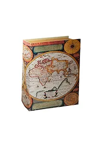 Сувенир, Шкатулка-книга Карта мира (18*13*4,5)