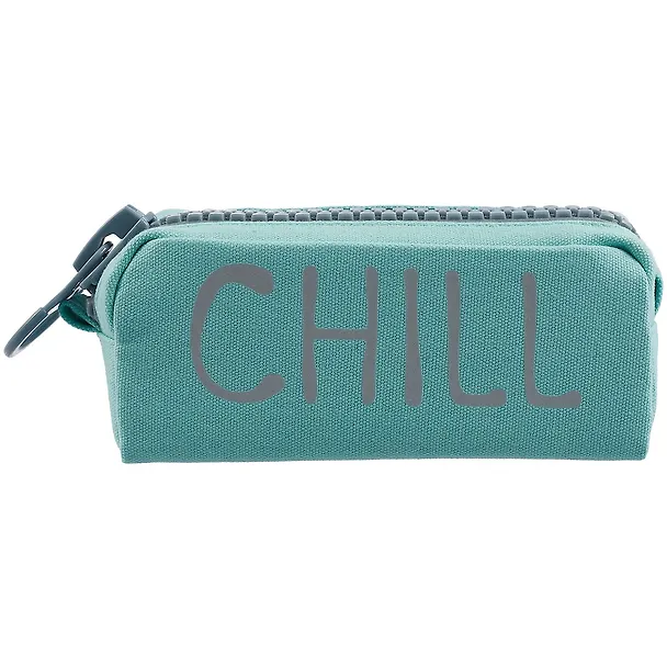 Пенал с большой молнией "Chill", ткань, 21,5х10,5 2877358 — 2