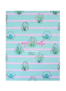 Скетчбук А5 80л "My cacti" 100г/м2, тв. переплет