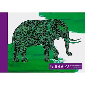 Альбом для рисования Эксмо, "Игра цвета (слон)", А4, 40 листов, на склейке