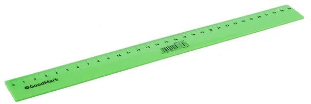 Линейка 30 см, пластиковая «Neon», GoodMark 257764 — 2
