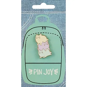 Значок Три цветных котика (металл) (12-08599-021)