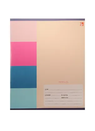 Тетрадь в узкую линейку Unnika, "Яркие клетки", 12 листов, в ассортименте 240493