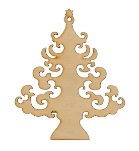 Заготовка деревянная. Ёлочка № 2. 110х90 мм. -М: Лесовик, 90295 332482