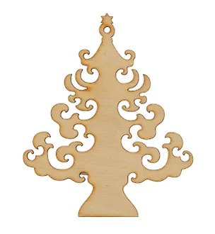 Заготовка деревянная. Ёлочка № 2. 110х90 мм. -М: Лесовик, 90295 332482 400074