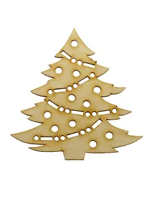 Елочка резная 1 (2150242) (игрушка из дерева) (упаковка)