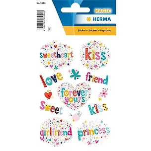 HERMA Наклейки MAGIC НАДПИСИ-ПРИЗНАНИЯ 330095